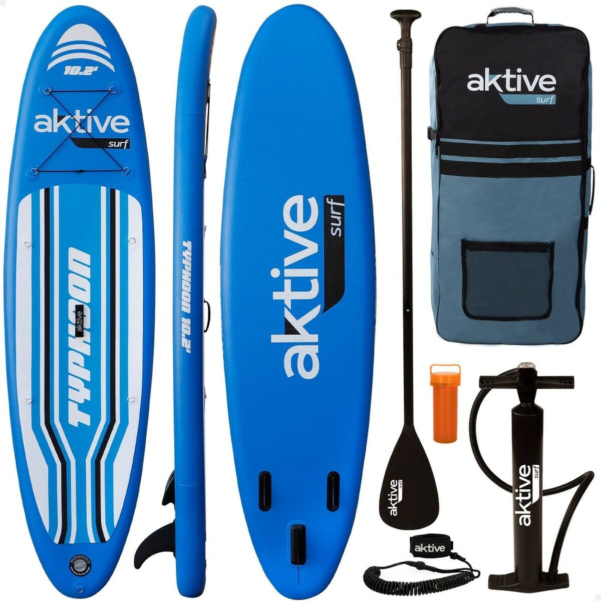 Aktive Sport | Fitness > Strand und Schwimmbad > Spielzeug für den Strand Aufblasbares Paddel-Board mit Zubehör Aktive Typhoon