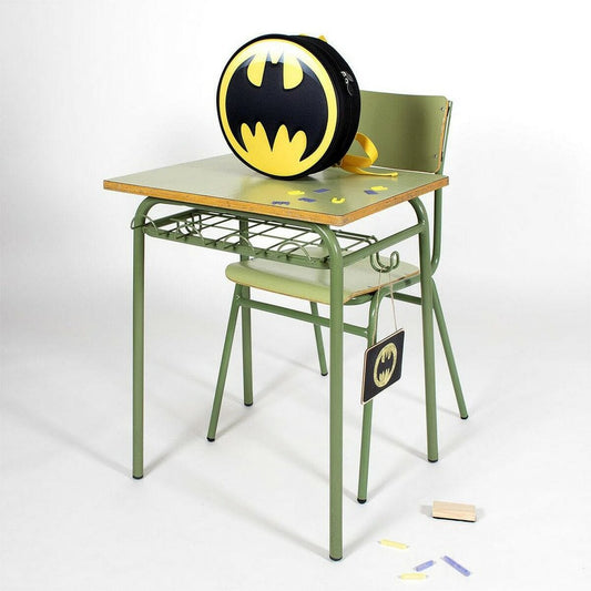 Batman Spielzeug | Kostüme > Schulzubehör > Schulranzen Schulrucksack 3D Batman Gelb (9 x 30 x 30 cm)
