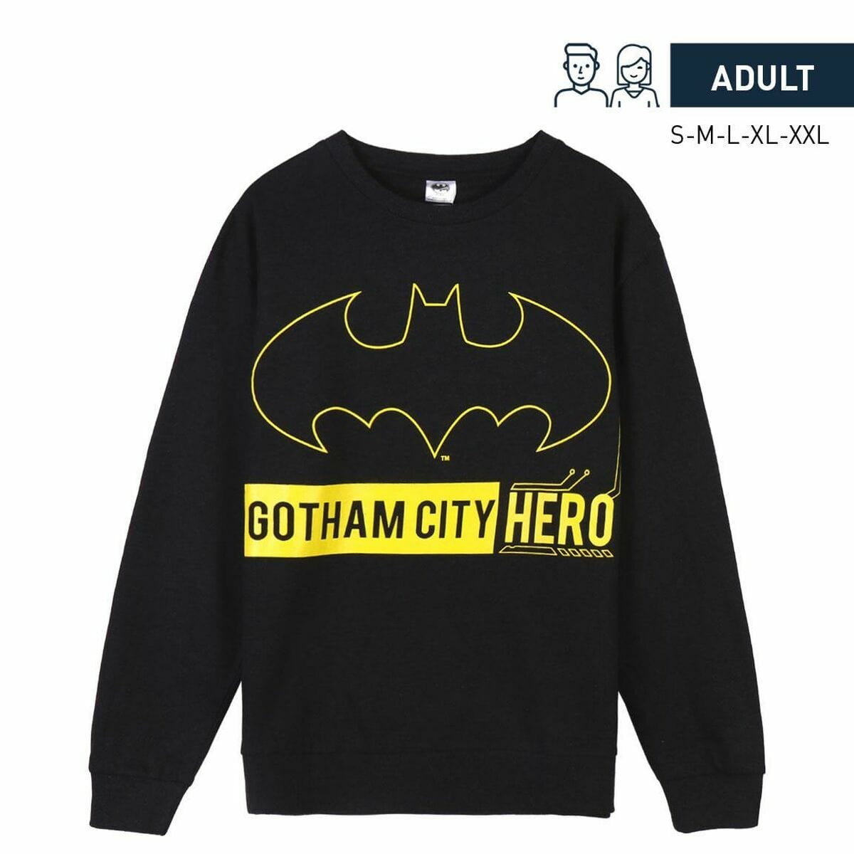 Batman Sport | Fitness > Sportmaterial und -ausrüstung > Sport sweatshirts M Unisex Sweater ohne Kapuze Batman Schwarz
