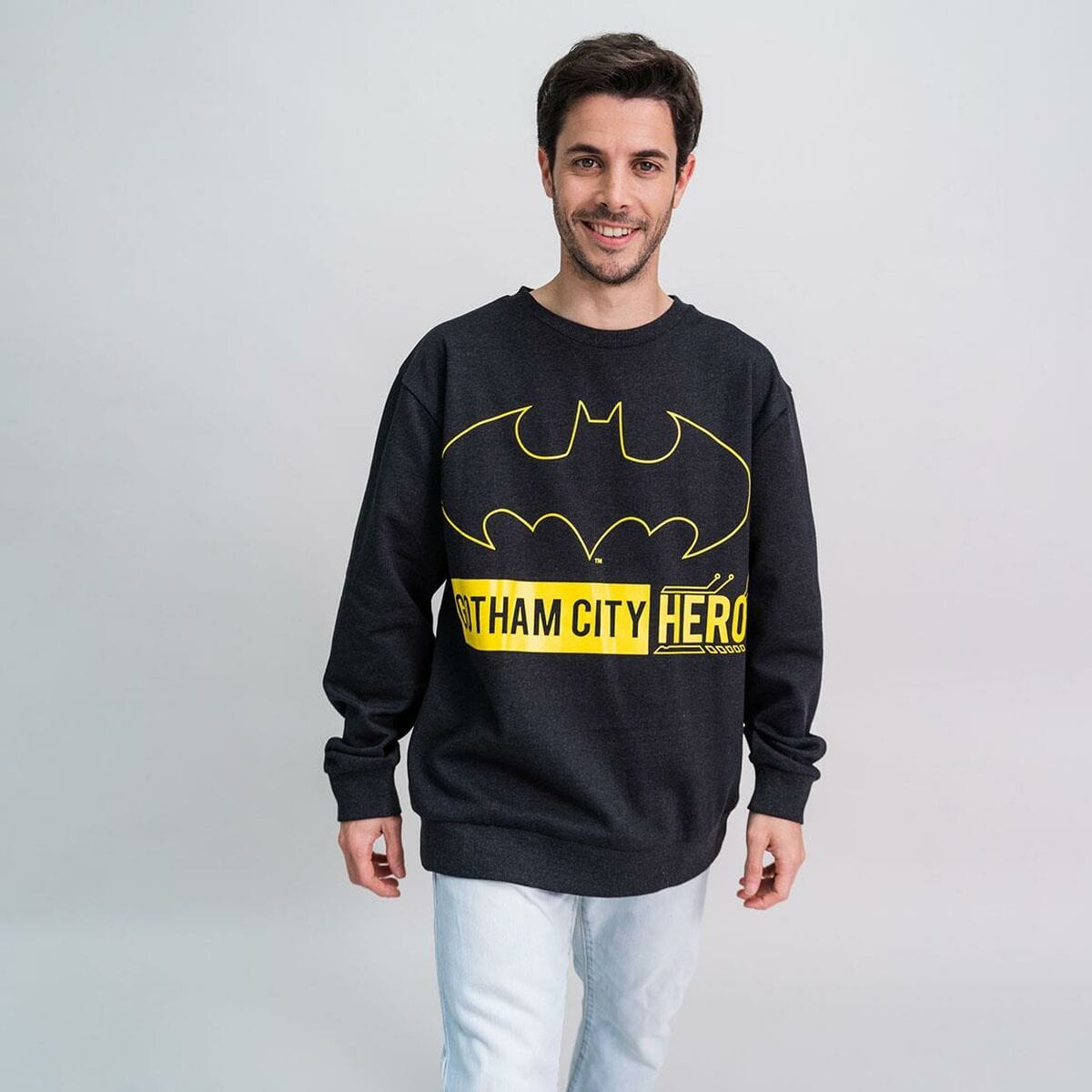 Batman Sport | Fitness > Sportmaterial und -ausrüstung > Sport sweatshirts M Unisex Sweater ohne Kapuze Batman Schwarz