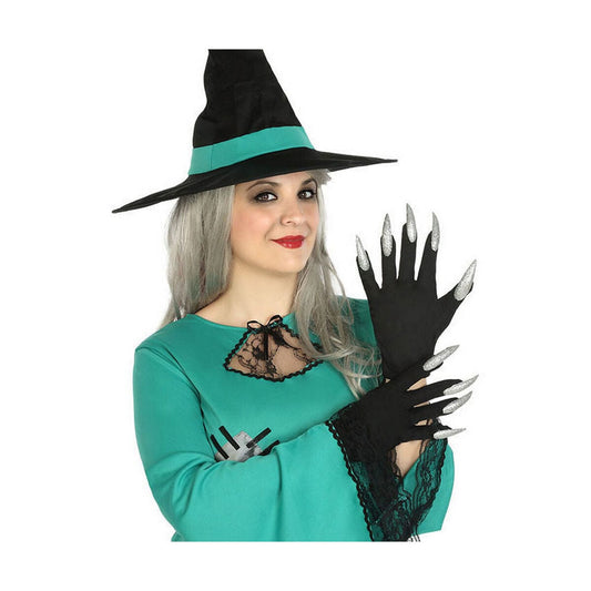 BigBuy Carnival Spielzeug | Kostüme > Kostüme > Kostümaccessoires Handschuhe Silberfarben Halloween