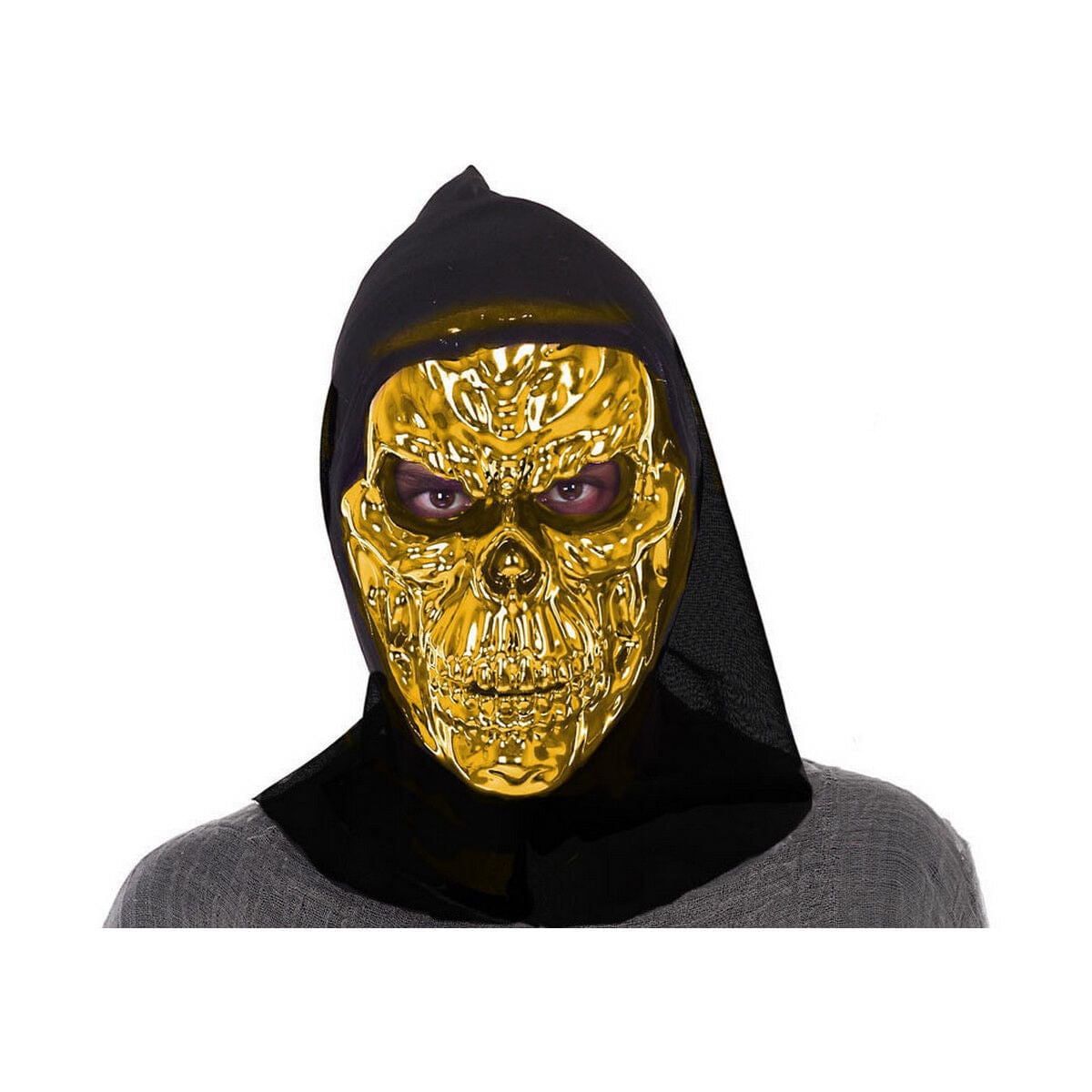 BigBuy Carnival Spielzeug | Kostüme > Kostüme > Masken Maske Golden Skull Halloween