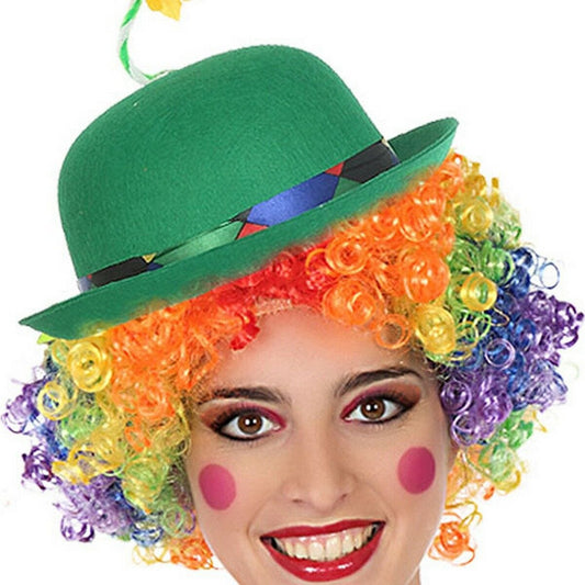 BigBuy Carnival Spielzeug | Kostüme > Kostüme > Perücken und Mützen Clownsmütze grün Bunt