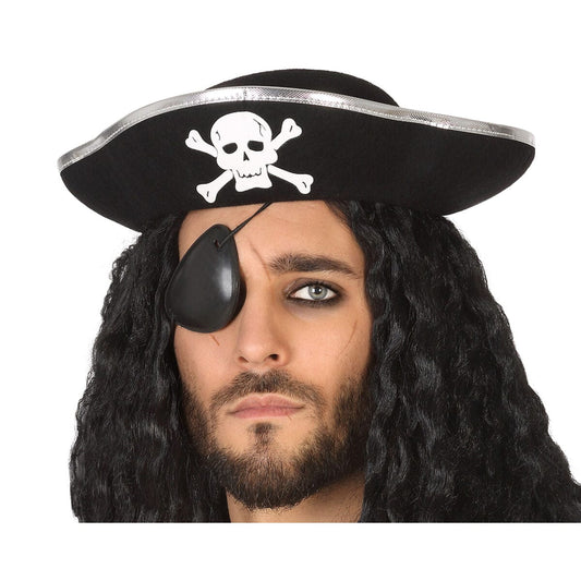 BigBuy Carnival Spielzeug | Kostüme > Kostüme > Piraten Hut Pirat Schwarz Piraten