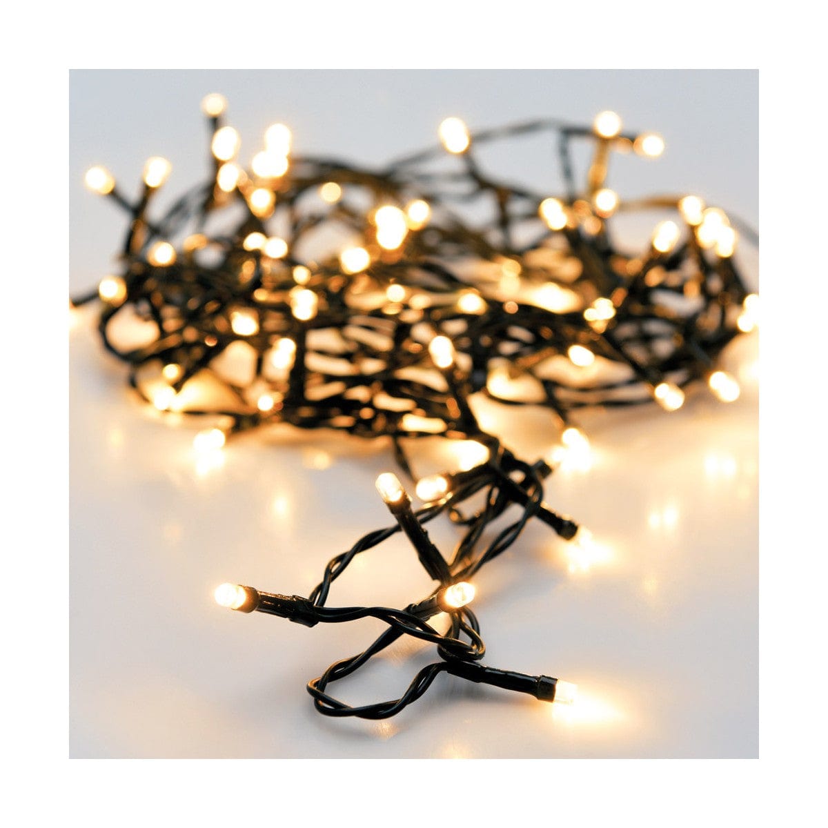 BigBuy Christmas Heim | Garten > Dekoration und Beleuchtung > LED-Beleuchtung LED-Lichterkette AX8401020 Warmes Weiß 12 m