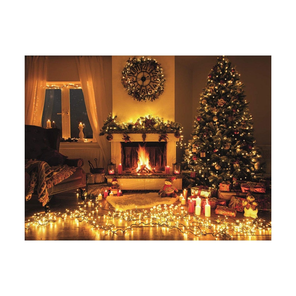 BigBuy Christmas Heim | Garten > Garten und Terrasse > Außenbeleuchtung und -dekoration LED-Lichterkette Warmes Weiß 11 m