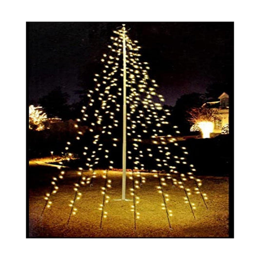 BigBuy Christmas Heim | Garten > Garten und Terrasse > Außenbeleuchtung und -dekoration LED-Lichtvorhang Schwarz Warmes Weiß 2 m