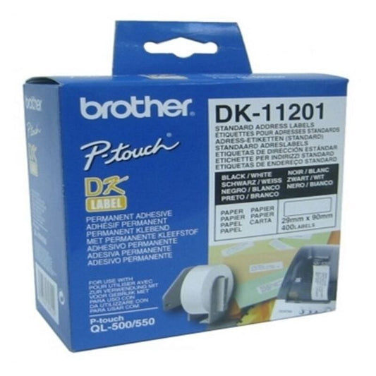 Brother Computer | Elektronik > Computer | Zubehör und Verbrauchsartikel > Druckerpapier Drucker-Etiketten Brother DK11201 29 x 90 mm Weiß