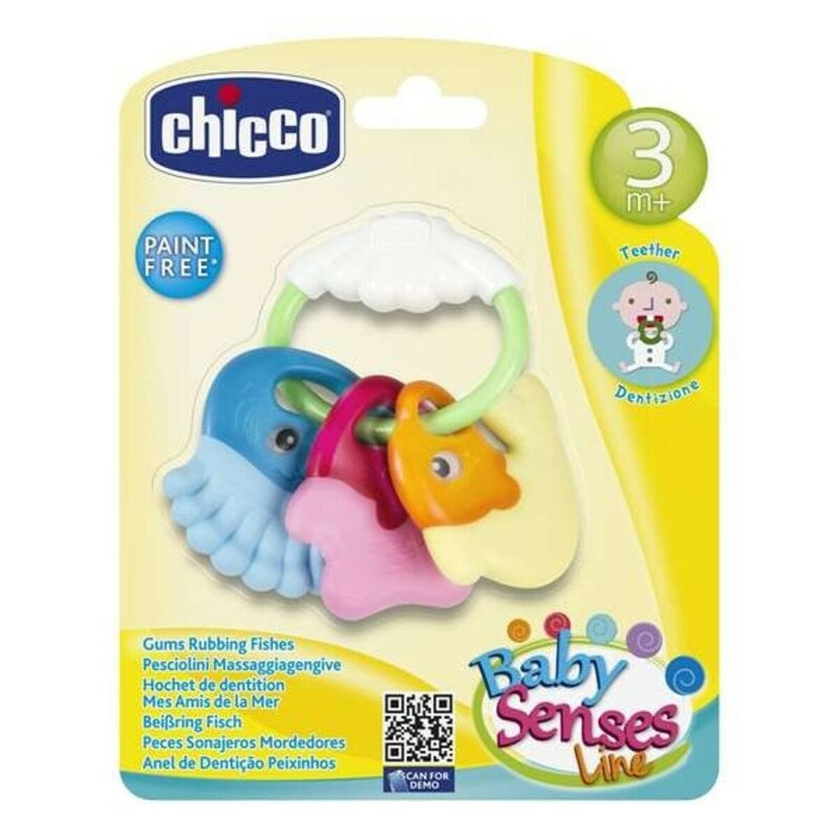 Chicco Spielzeug | Kostüme > Spielzeug und Spiele > Baby-Spielzeug Baby-Beißring Rattle Chicco PVC 11,5 x 11 x 2,5 cm (11,5 x 11 x 2,5 cm)