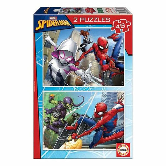 Educa Spielzeug | Kostüme > Spielzeug und Spiele > Puzzle und Bauklötzchen Puzzle Spiderman Educa Hero (2 x 48 pcs)