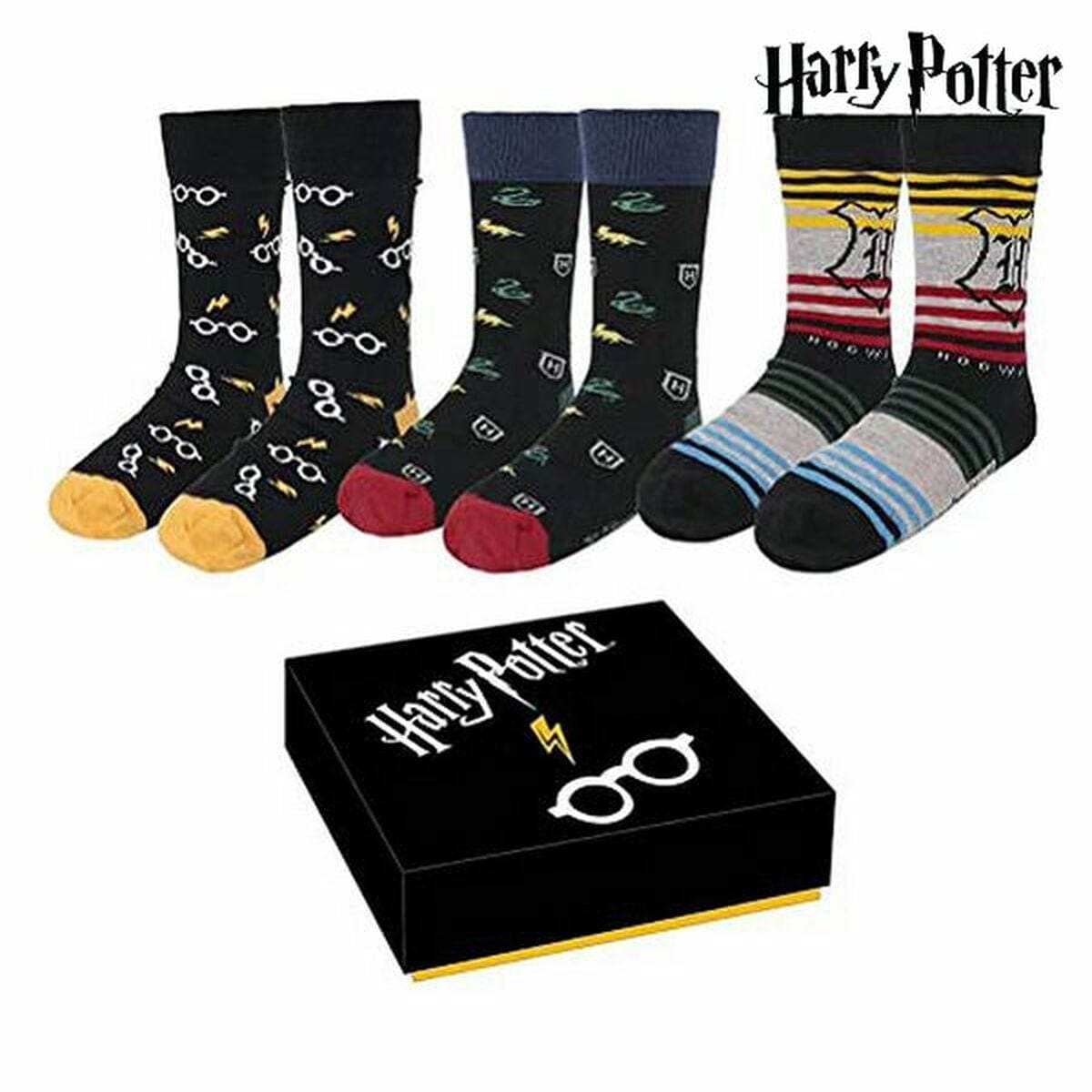 Harry Potter Mode | Accessoires > Kleidung und Schuhe > Unterwäsche Socken Harry Potter 3 Paar (Einheitsgröße (35-41))