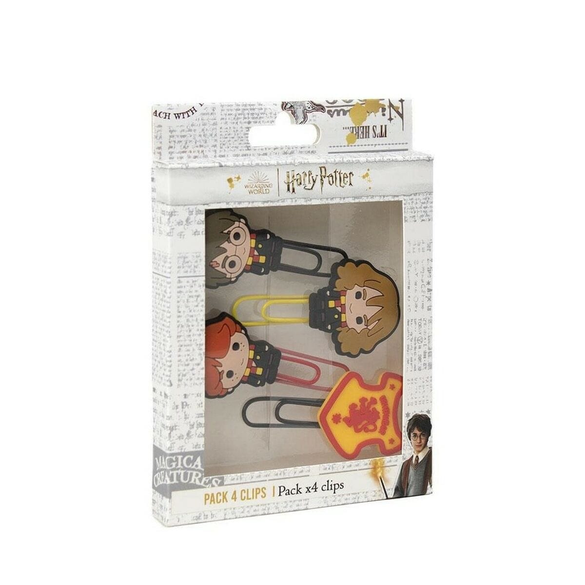Harry Potter Spielzeug | Kostüme > Schulzubehör > Büroklammern Clips Harry Potter 4 Stück Gummi Kunststoff