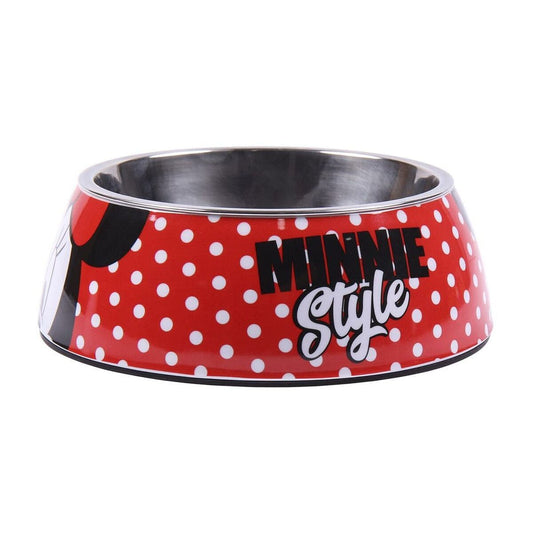 Minnie Mouse Heim | Garten > Haustier > Nahrung Futternapf für Tiere Minnie Mouse Rot Melamine 180 ml Schwarz Metall