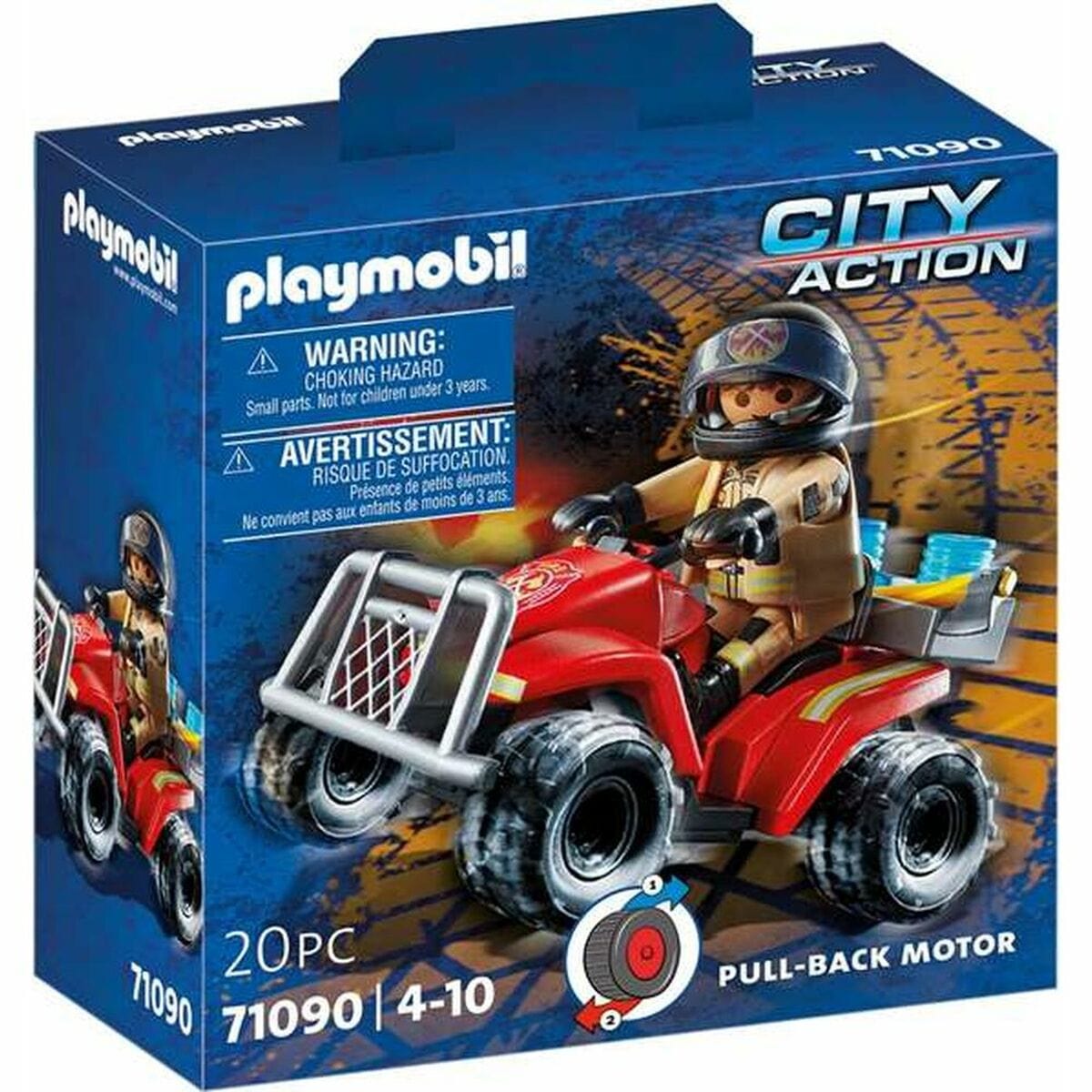 Playmobil Spielzeug | Kostüme > Spielzeug und Spiele > Action-Figuren Playset Playmobil City Action Firefighters - Speed Quad 71090