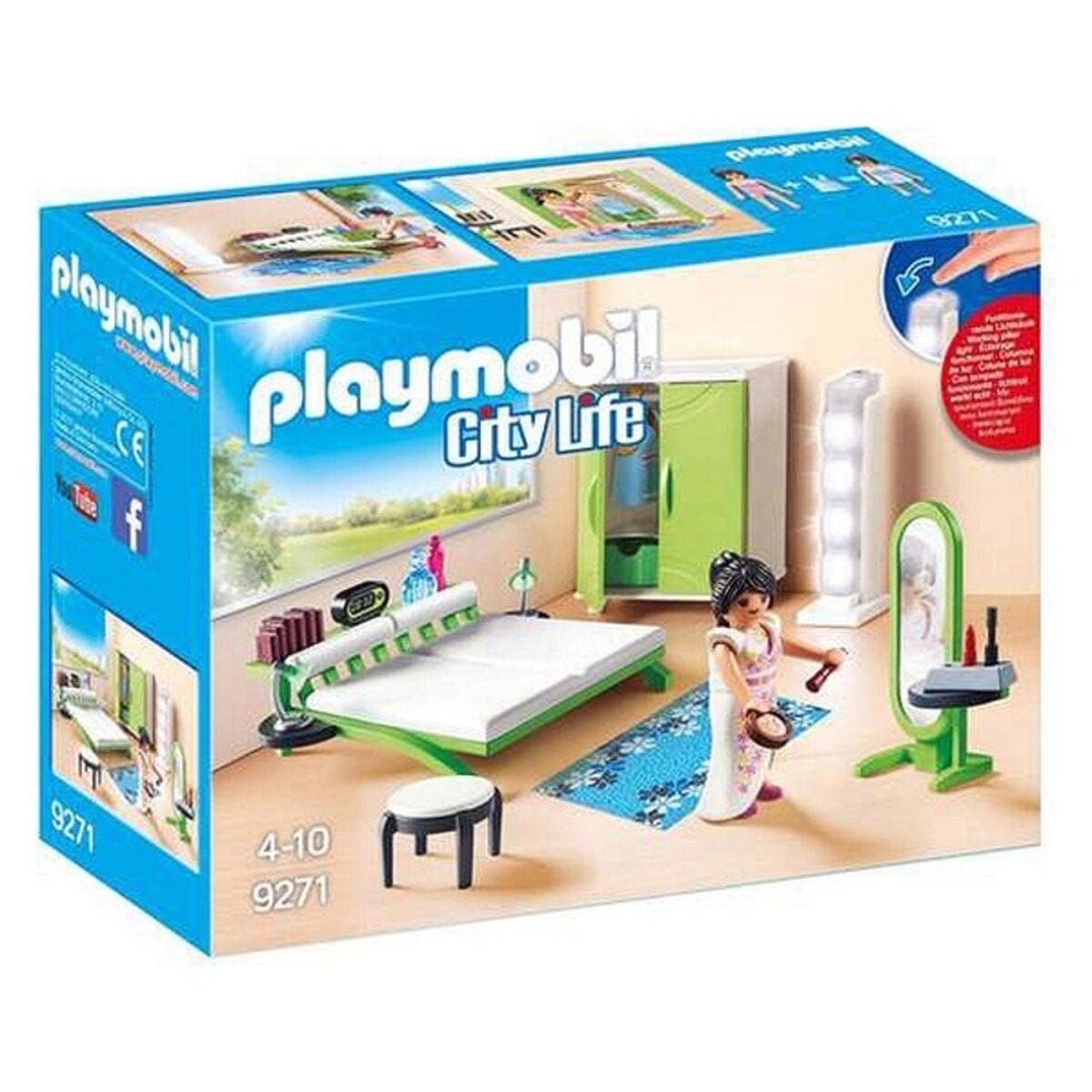 Playmobil Spielzeug | Kostüme > Spielzeug und Spiele > Puppen und Plüschtiere Playset City Life Home Bedroom Playmobil 9271 (21 pcs) Raum