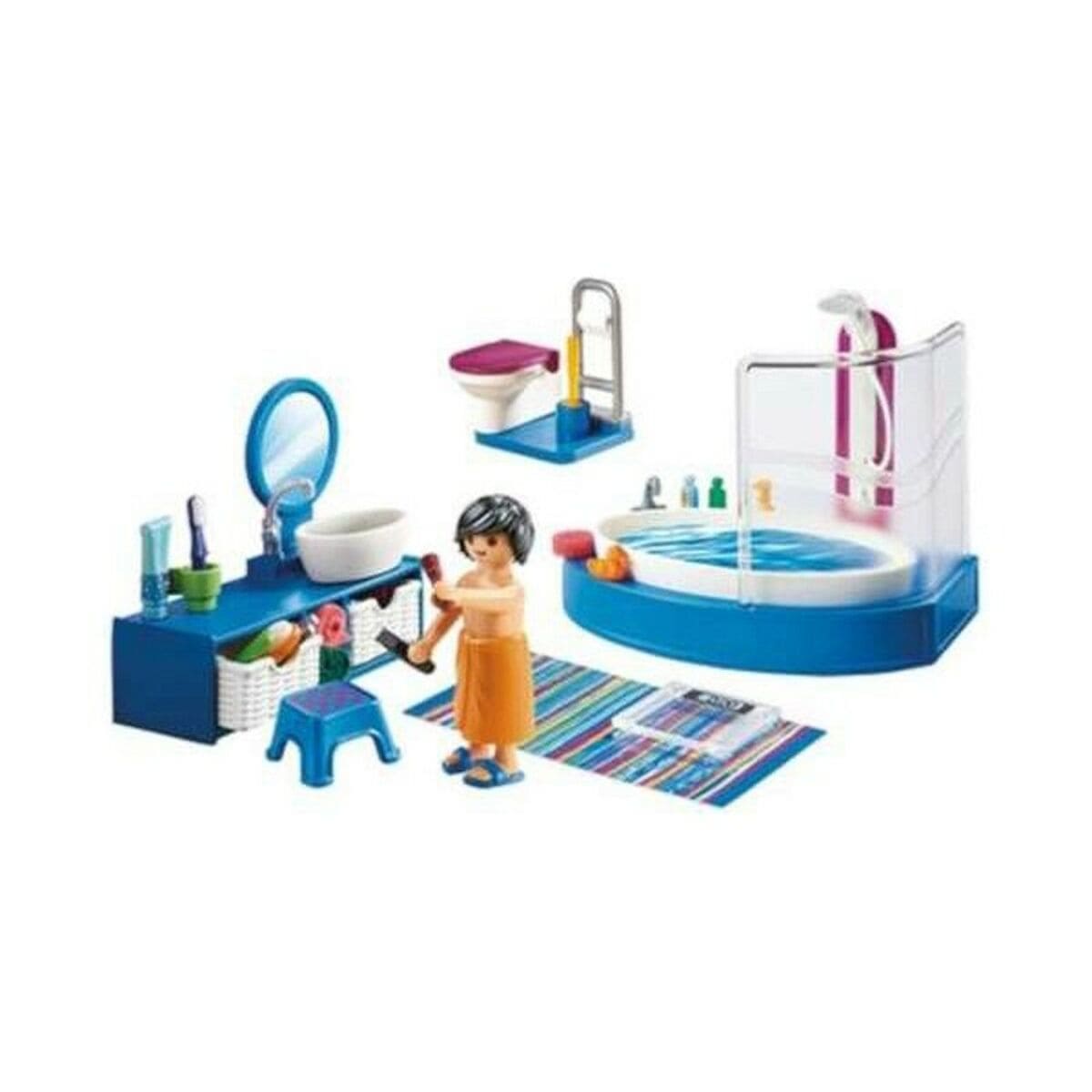 Playmobil Spielzeug | Kostüme > Spielzeug und Spiele > Puppen und Plüschtiere Playset Dollhouse Bathroom Playmobil 70211 Badezimmer (51 pcs)