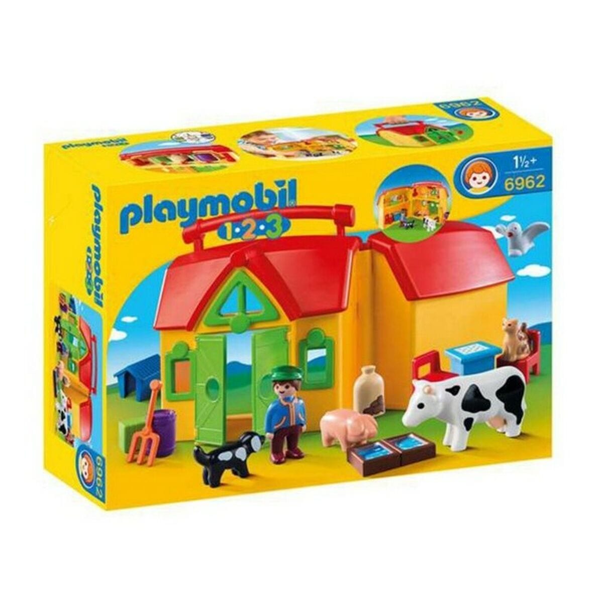 Playmobil Spielzeug | Kostüme > Spielzeug und Spiele > Puppen und Plüschtiere Playset Playmobil 1.2.3 Farm Playmobil (17 pcs)