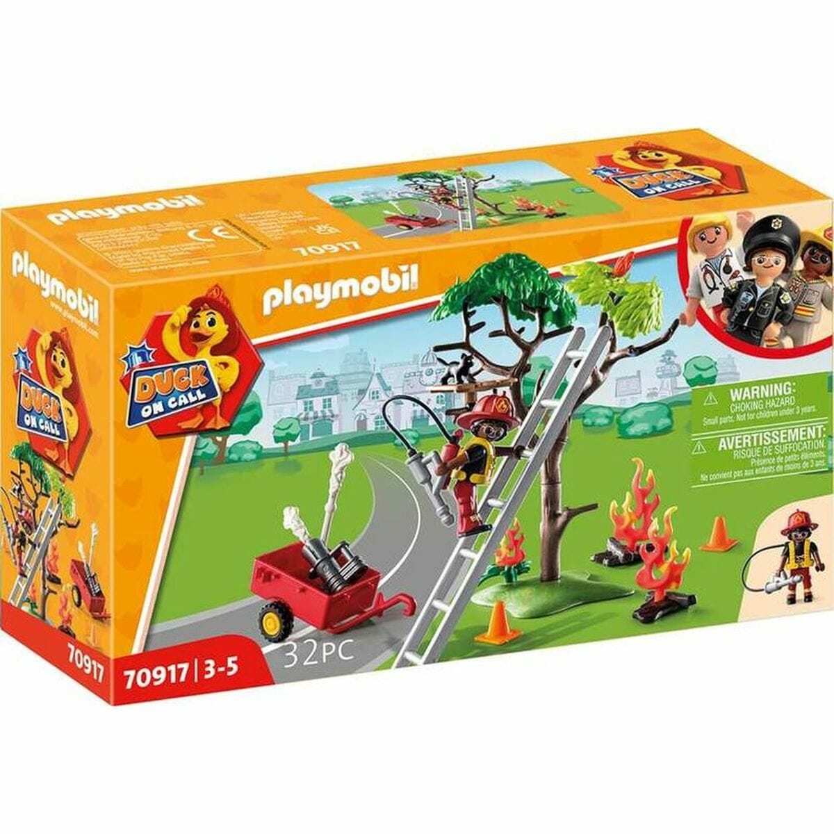 Playmobil Spielzeug | Kostüme > Spielzeug und Spiele > Weiteres spielzeug Playset Playmobil 70917 Feuerwehrmann Katze 70917 (32 pcs)
