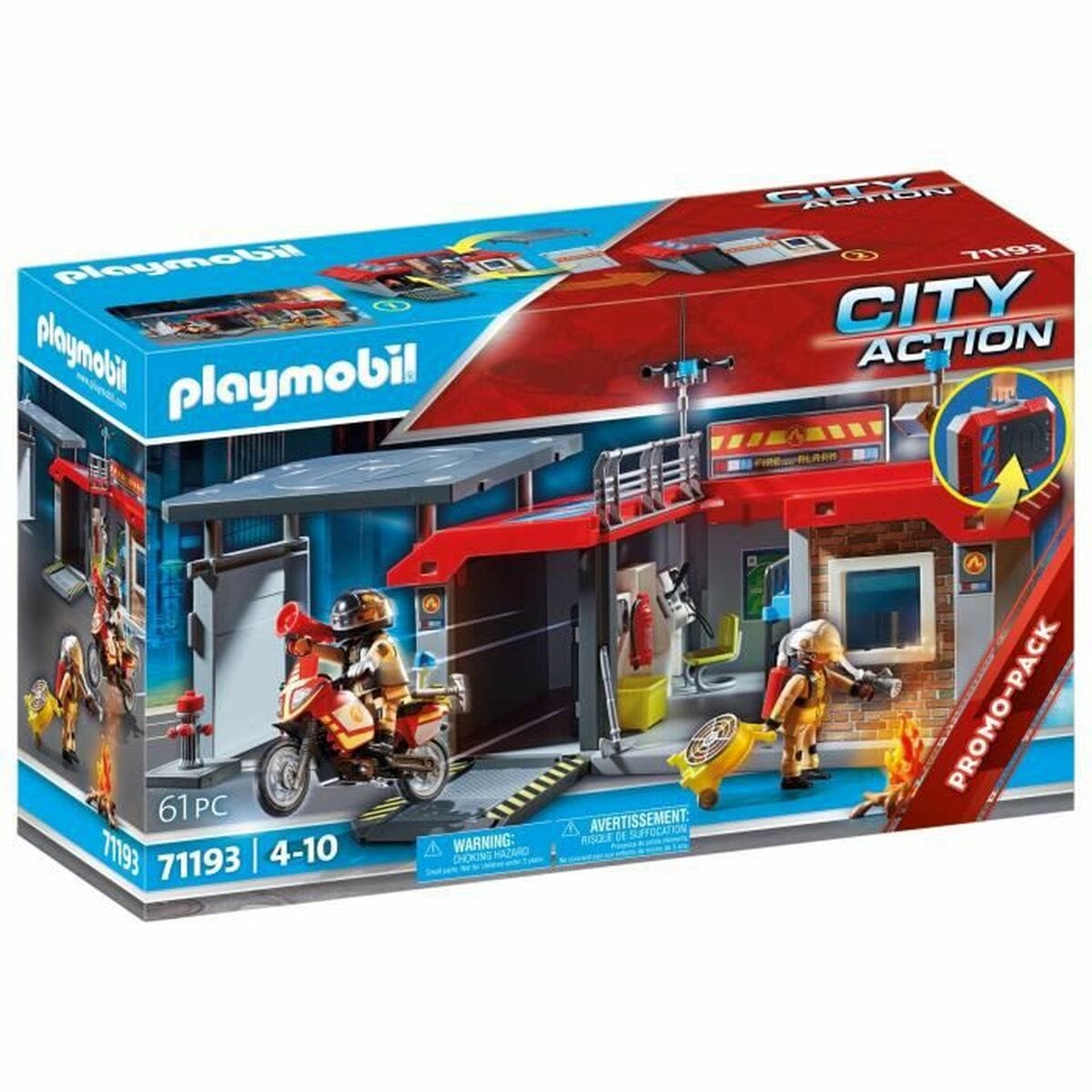 Playmobil Spielzeug | Kostüme > Spielzeug und Spiele > Weiteres spielzeug Playset Playmobil 71193 Feuerwehrmann 61 Stücke