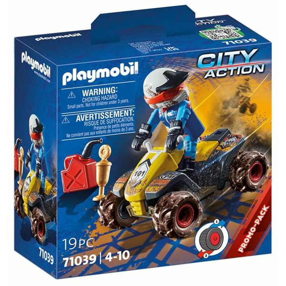 Playmobil Spielzeug | Kostüme > Spielzeug und Spiele > Weiteres spielzeug Playset Playmobil City Action Offroad Quad 19 Stücke 71039