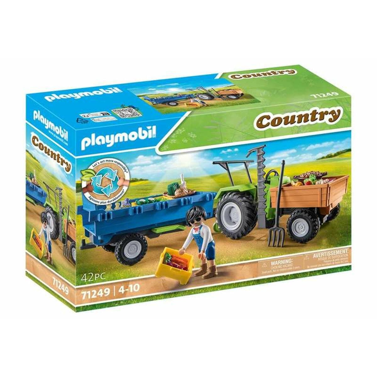 Playmobil Spielzeug | Kostüme > Spielzeug und Spiele > Weiteres spielzeug Playset Playmobil Country Tractor 42 Stücke