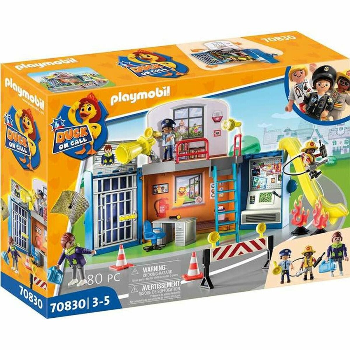 Playmobil Spielzeug | Kostüme > Spielzeug und Spiele > Weiteres spielzeug Playset Playmobil Duck on Call Polizei Die Basisstation 70830 (70 pcs)