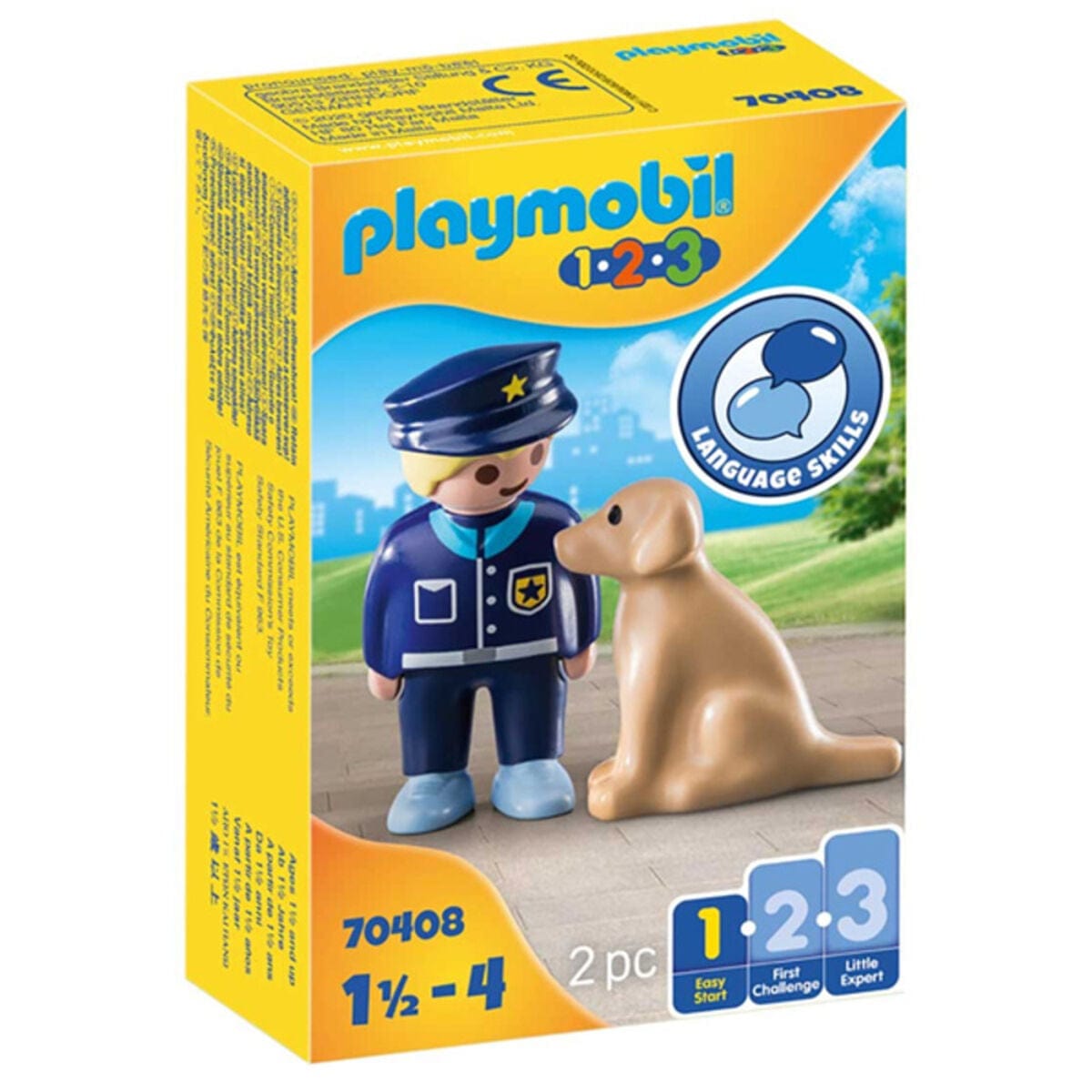 Playmobil Spielzeug | Kostüme > Spielzeug und Spiele > Weiteres spielzeug Playset Police with Dog 1 Easy Starter Playmobil 70408 (2 pcs)