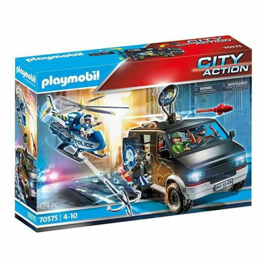 Playmobil Spielzeug | Kostüme > Spielzeug und Spiele > Weiteres spielzeug Spielset Fahrzeuge City Action Police Helicopter Playmobil 70575 Hubschrauber Polizeiwagen (124 pcs)