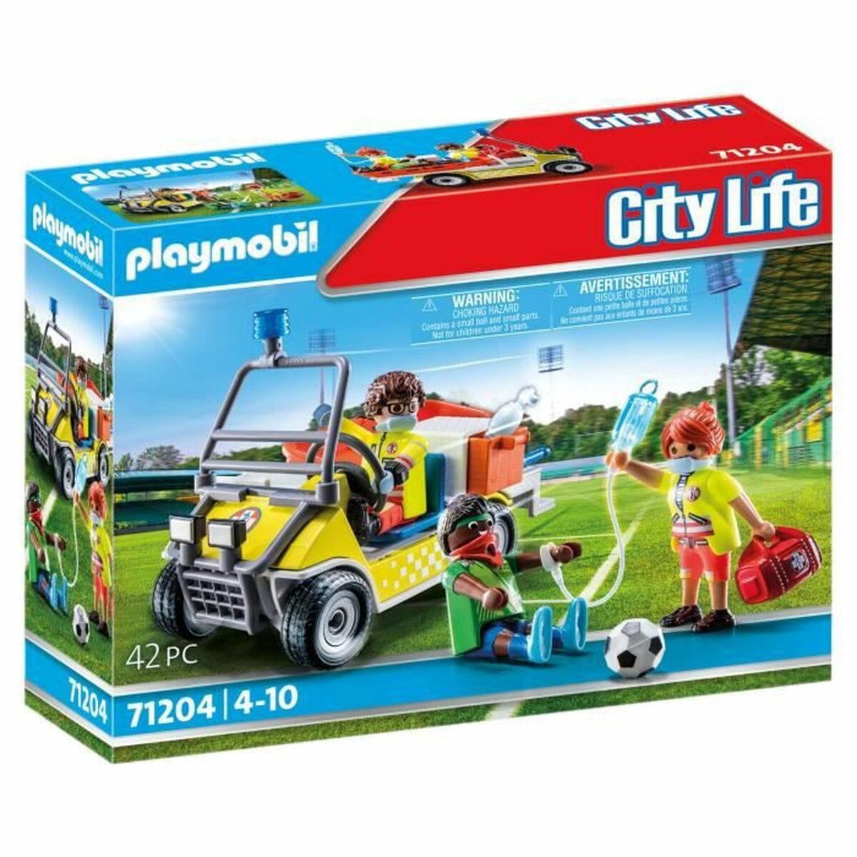 Playmobil Spielzeug | Kostüme > Spielzeug und Spiele > Weiteres spielzeug Spielset Fahrzeuge Playmobil 71204 Fussballspieler 42 Stücke