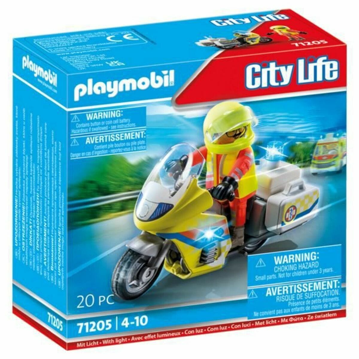 Playmobil Spielzeug | Kostüme > Spielzeug und Spiele > Weiteres spielzeug Spielset Fahrzeuge Playmobil 71205 Motorrad 20 Stücke