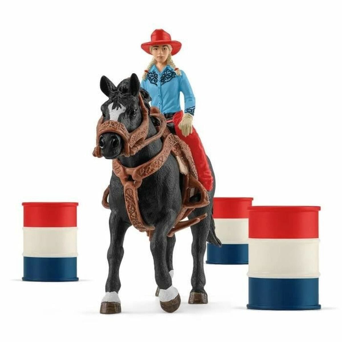 Schleich Spielzeug | Kostüme > Spielzeug und Spiele > Action-Figuren Puppe Schleich Cowgirl Barrel Racing Fun