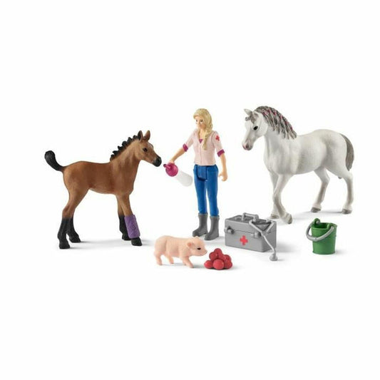 Schleich Spielzeug | Kostüme > Spielzeug und Spiele > Spiel-Tiere Playset Schleich Vet visiting mare and foal Pferd Kunststoff