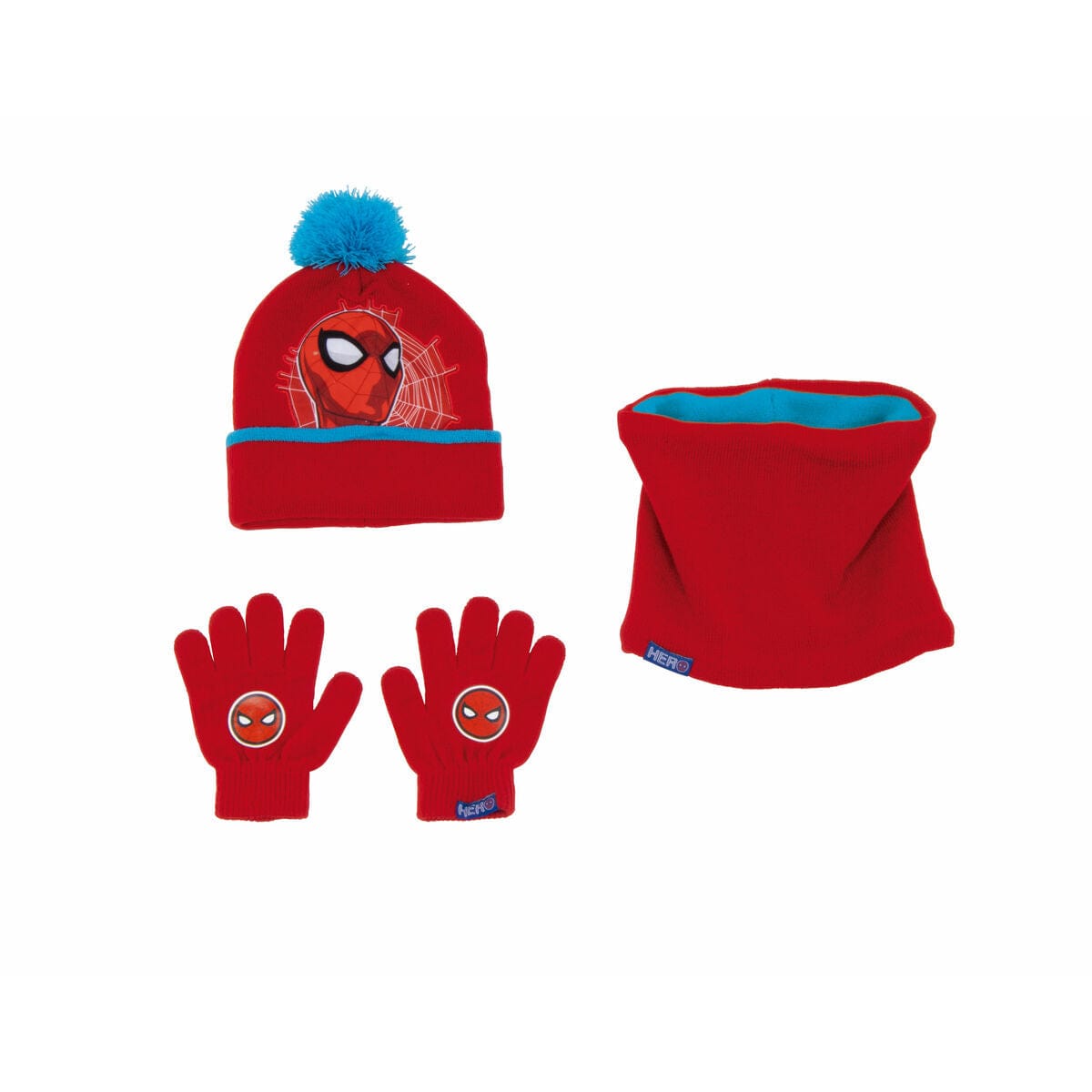 Spiderman Spielzeug | Kostüme > Babys und Kinder > Regenschirme und Mützen für Kinder Mütze, Handschuhe und Halstuch Spiderman Great power