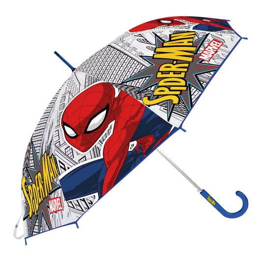 Spiderman Spielzeug | Kostüme > Babys und Kinder > Regenschirme und Mützen für Kinder Regenschirm Spiderman Great power Rot Blau (Ø 80 cm)