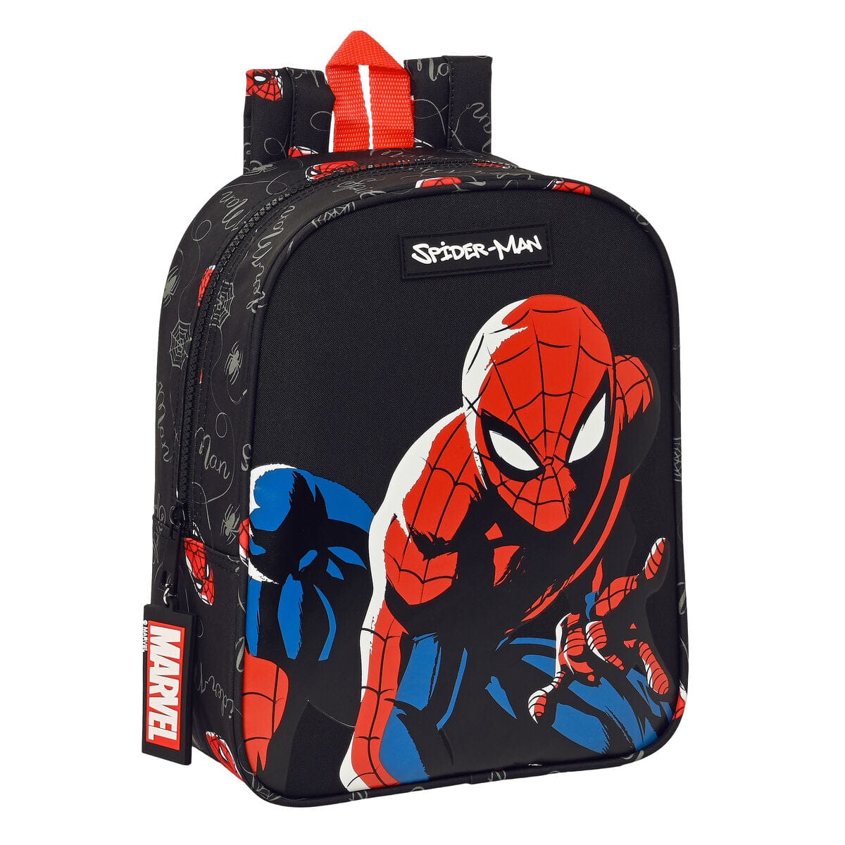 Spiderman Spielzeug | Kostüme > Schulzubehör > Schulranzen Kinderrucksack Spiderman Hero Schwarz (22 x 27 x 10 cm)