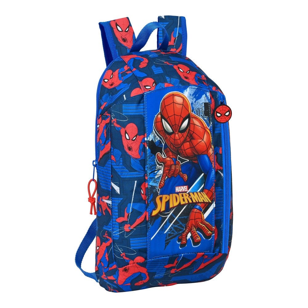 Spiderman Spielzeug | Kostüme > Schulzubehör > Schulranzen Lässiger Rucksack Spiderman Great power Rot Blau (22 x 39 x 10 cm)