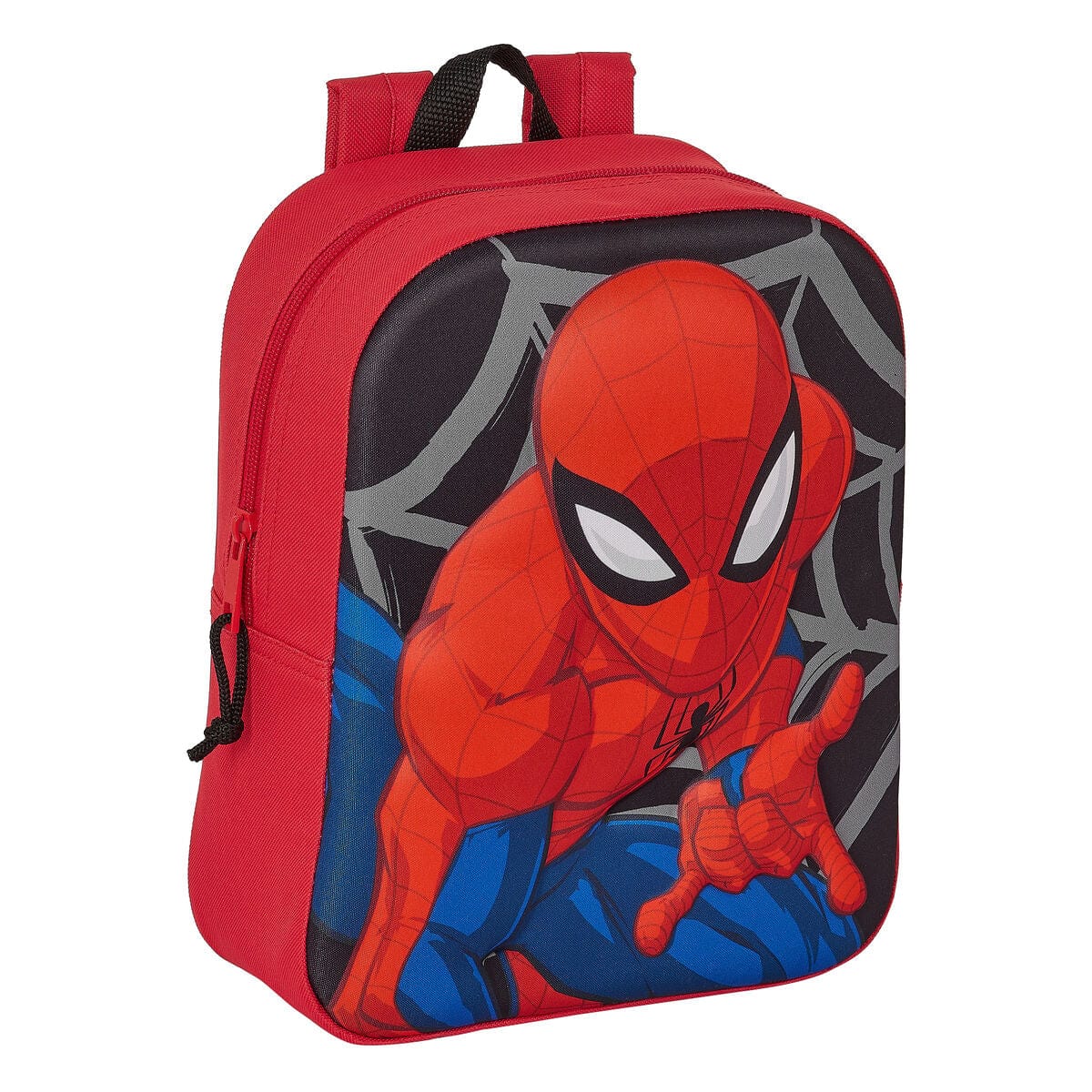 Spiderman Spielzeug | Kostüme > Schulzubehör > Schulranzen Schulrucksack Spiderman 3D Rot Schwarz 22 x 27 x 10 cm