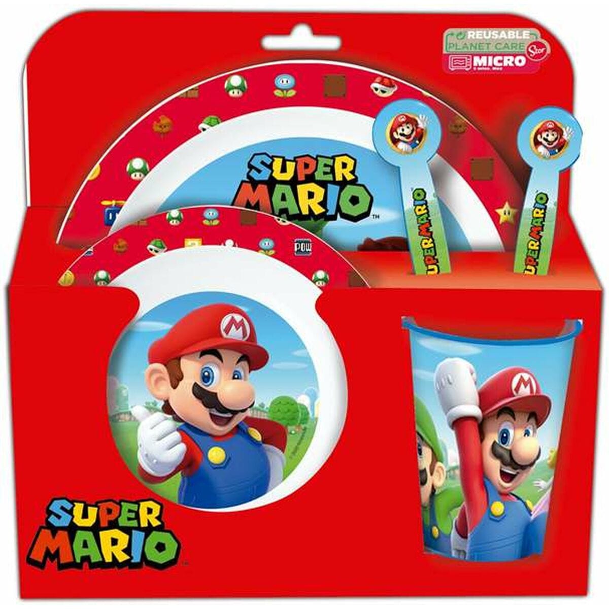 Super Mario Sport | Fitness > Camping und Berge > Camping- und Bergzubehör Picknick-Set Super Mario Für Kinder