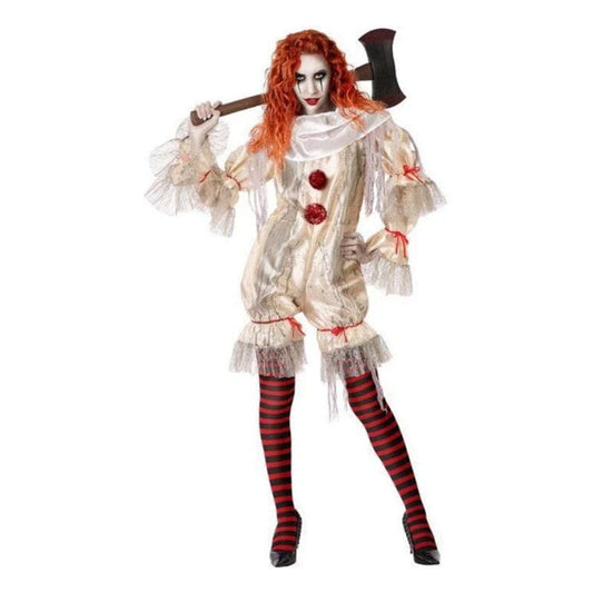 BigBuy Carnival Spielzeug | Kostüme > Kostüme > Halloween XL Verkleidung für Erwachsene Böse Clownin