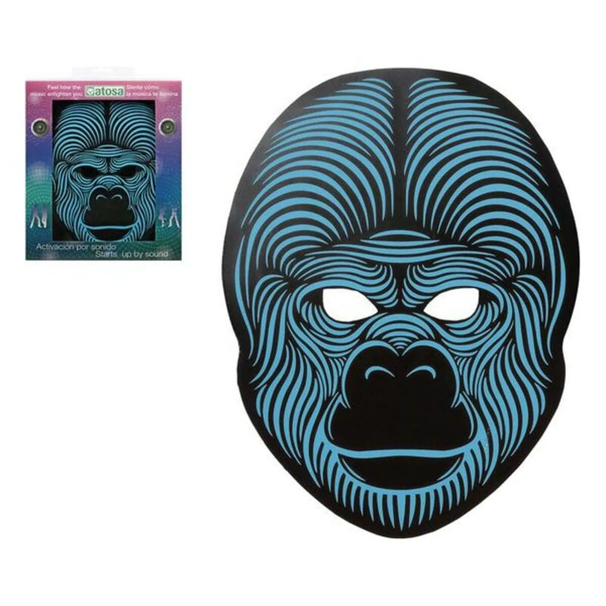 BigBuy Carnival Spielzeug | Kostüme > Kostüme > Masken Maske LED Gorilla