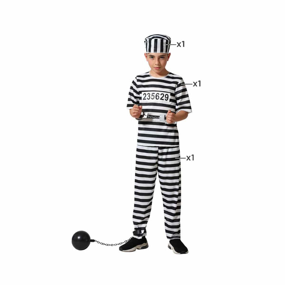 BigBuy Carnival Spielzeug | Kostüme > Kostüme > Originell und lustig 7-9 Jahre Verkleidung für Kinder Gefangener