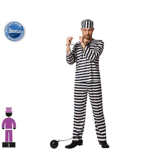 BigBuy Carnival Spielzeug | Kostüme > Kostüme > Originell und lustig M/L Verkleidung für Erwachsene Gefangener
