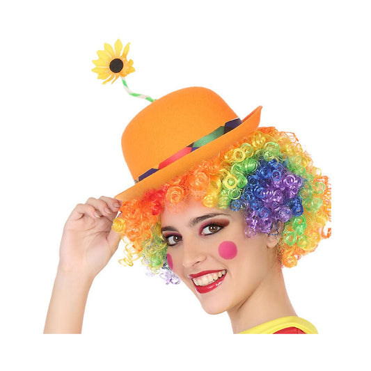 BigBuy Carnival Spielzeug | Kostüme > Kostüme > Perücken und Mützen Clownsmütze Orange