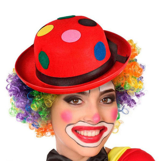 BigBuy Carnival Spielzeug | Kostüme > Kostüme > Perücken und Mützen Hut Clown Rot