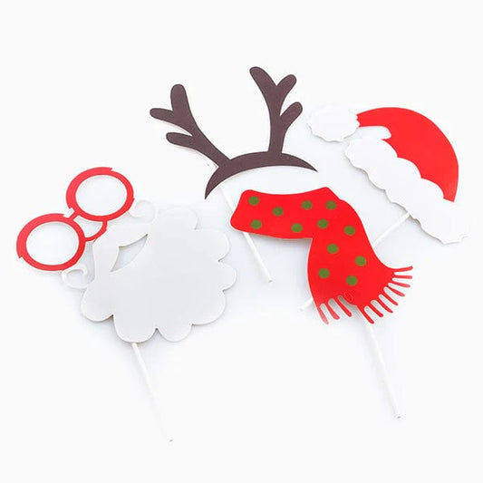 BigBuy Christmas Spielzeug | Kostüme > Kostüme > Partyzubehör Christmas Planet Amüsantes Weihnachtliches Fotozubehör (5er Pack)