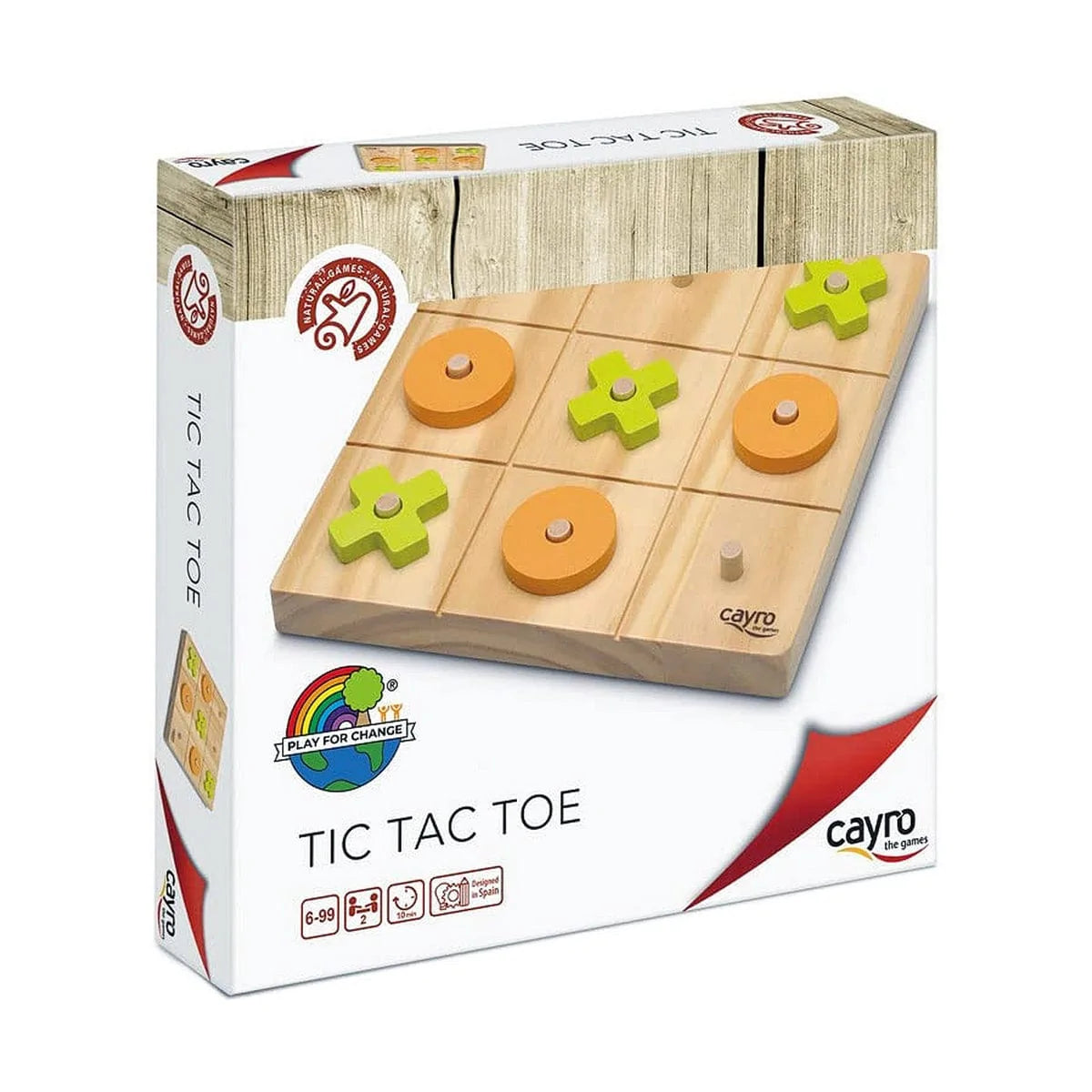 Cayro Spielzeug | Kostüme > Spielzeug und Spiele > Lernspiele Tic Tac Toe Cayro Tic Tac Toe Holz 20 x 20 x 4 cm