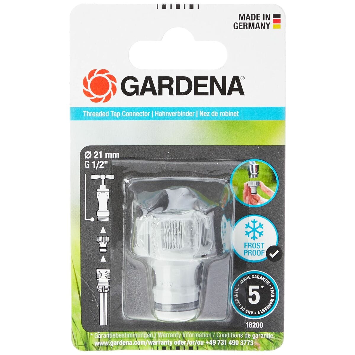 Gardena Heim | Garten > Garten und Terrasse > Gärtnerei Düse Gardena 18200-20 Adapter (1/2")