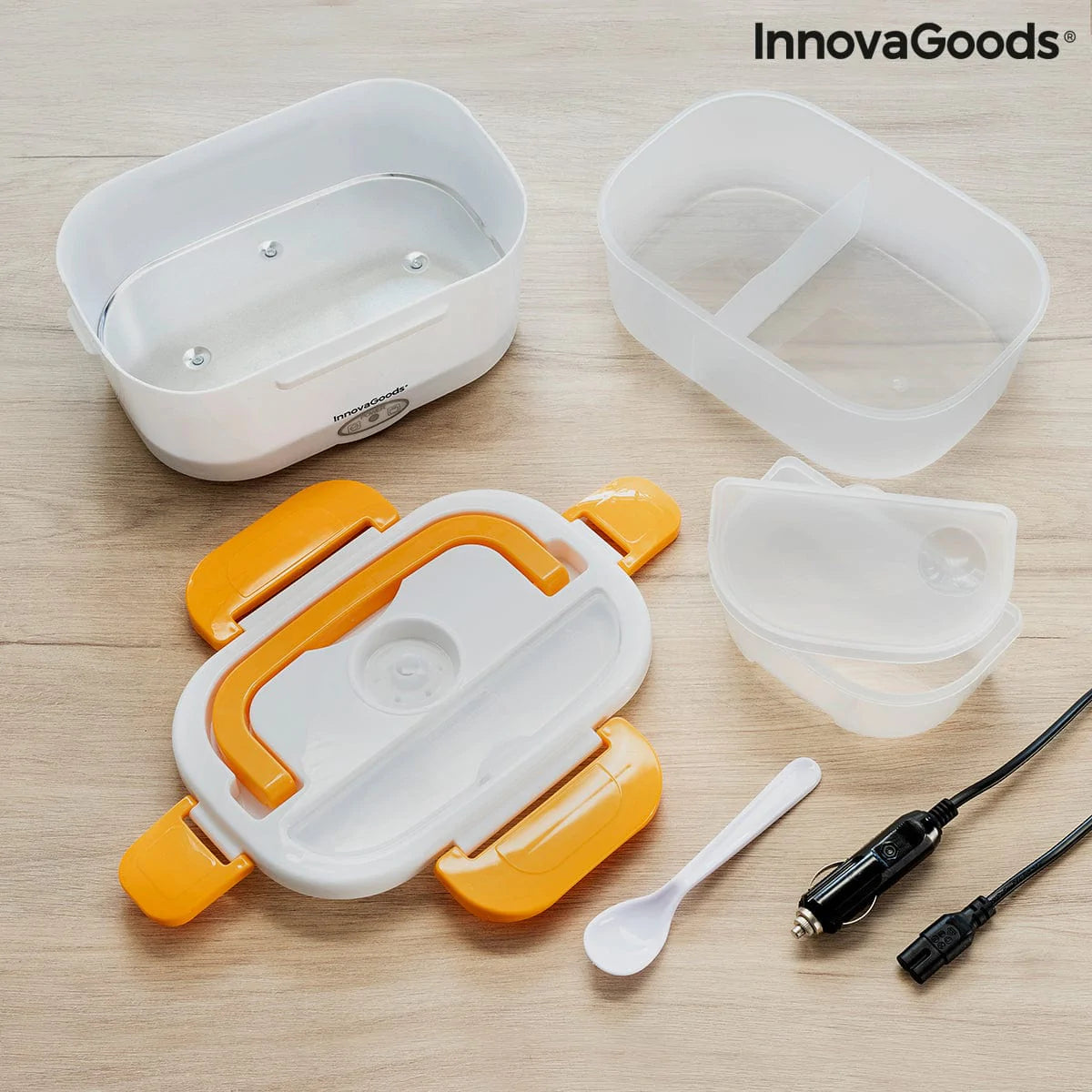 InnovaGoods Brotdosen, Lebensmittelbehälter und Salatschüssel Elektrische Lunchbox für Autos Carunch InnovaGoods