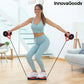 InnovaGoods Fitnessgeräte Bauchmuskelrolle mit rotierenden Scheiben, elastischen Bändern und Übungsanleitung Twabanarm InnovaGoods
