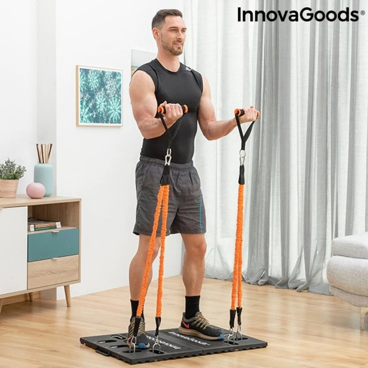 InnovaGoods Fitnessgeräte Integriertes tragbares Trainingssystem mit Übungsanleitung Gympak Max InnovaGoods
